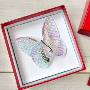 NIB ✨ Baccarat Papillon Crystal Lucky Butterfly Diamante in Iridescent